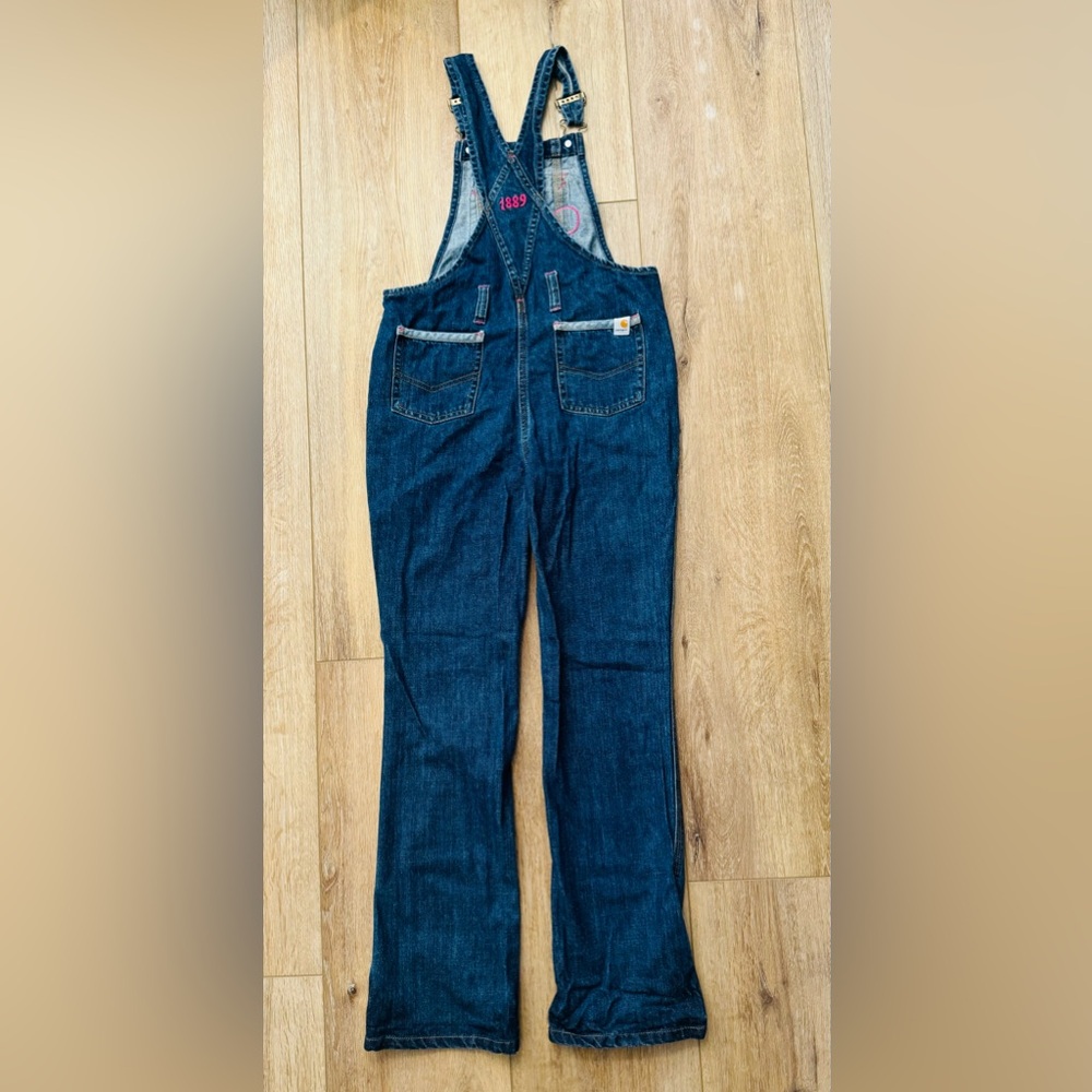Carhartt Girls Denim Overalls Size 12 - Picture 7 of 8